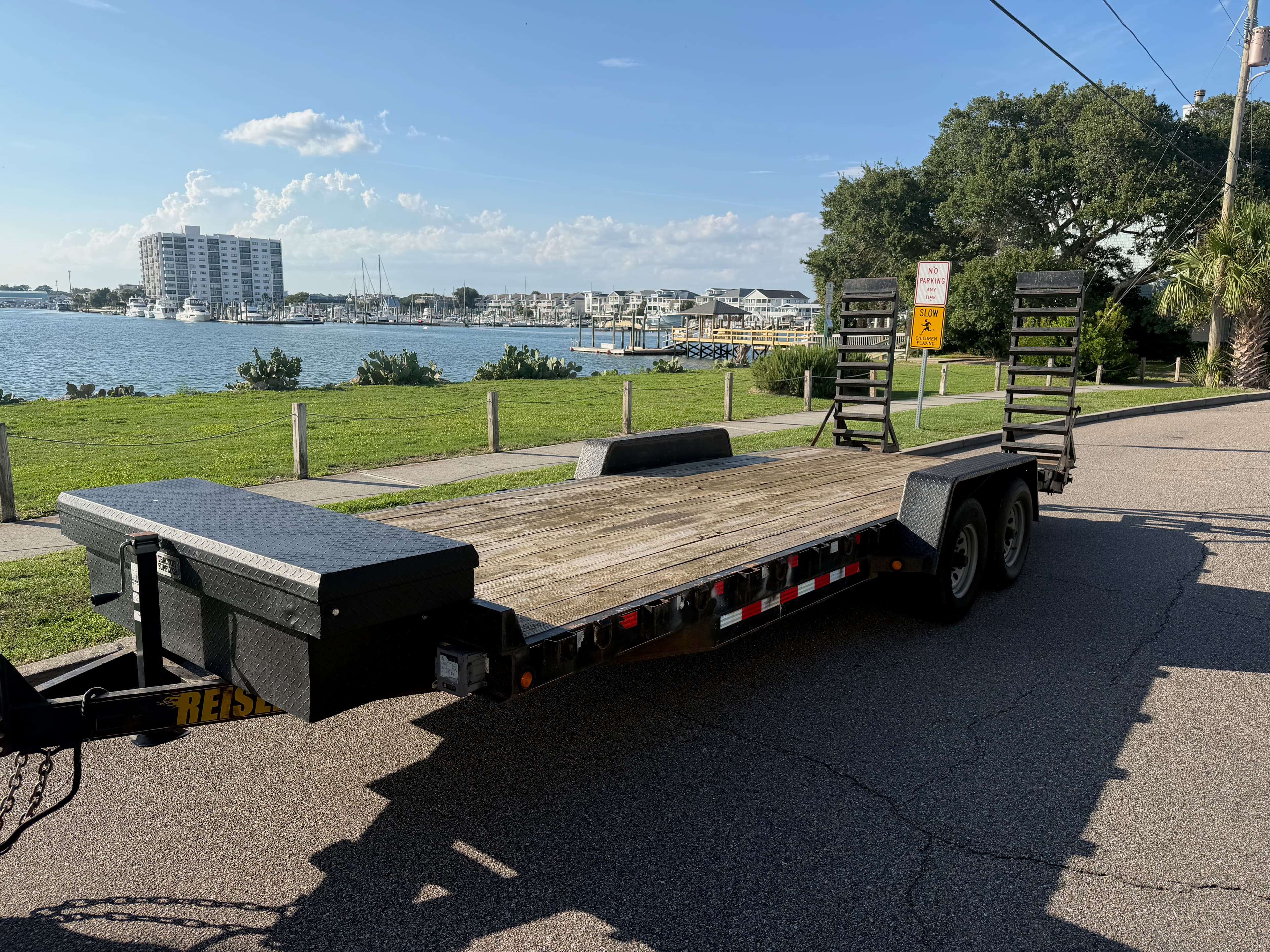 Car hauler trailer available for rent
